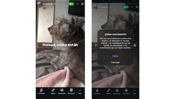 Al editar una historia, se reinicia el reconteo de interacciones. (Instagram)