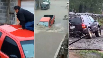 Fuertes lluvias provocaron corrientes que