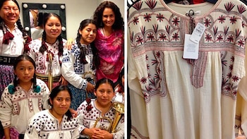 En el pasado la diseñadora francesa Isabel Marant, de las blusas de comunidades oaxaqueñas. (Foto: Twitter @SusanaHarp)