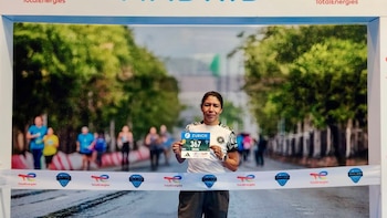 Idelma Delgado, la soldado salvadoreña que impuso un récord nacional en maratón