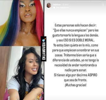 Rifirrafe entre Juliana Calderón y La Jesuu por video en el que la caleña habla de su apariencia física actual. Foto: Instagram