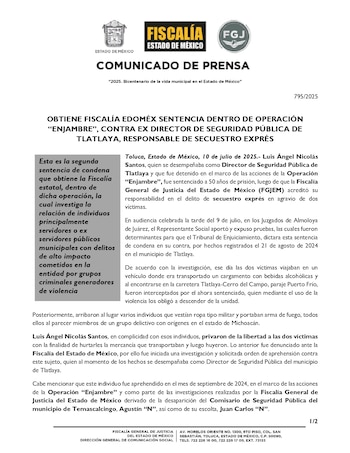 Tras casi un año de