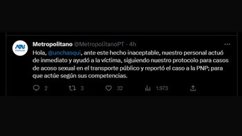 Metropolitano se pronunció por el