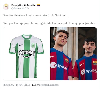 Memes camiseta Nacional y Barcelona