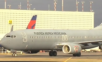 En este avión llegaron los