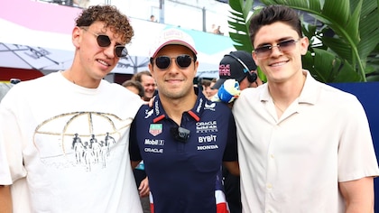 Captan a Igor Lichnosky e Israel Reyes conviviendo con Checo Pérez previo al GP de Miami