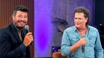 Carlos Vives se reencontró con Marcelo Tinelli y recordó su fanatismo por Videomatch: “Lo veía pirateado, nos volvía locos”