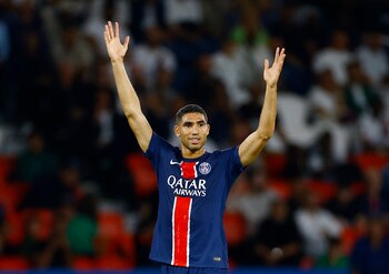 El jugador del PSG Achraf