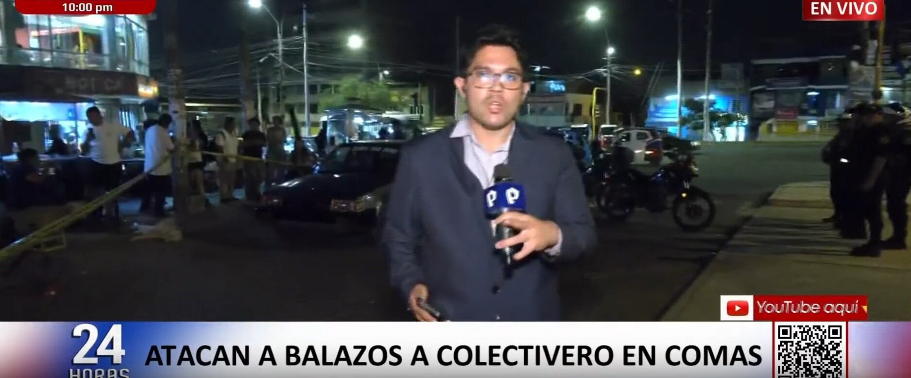 Ataque armado en Comas reaviva temor por cobro de cupos a colectiveros. Infobae Perú / Captura TV - Panamericana Televisión.