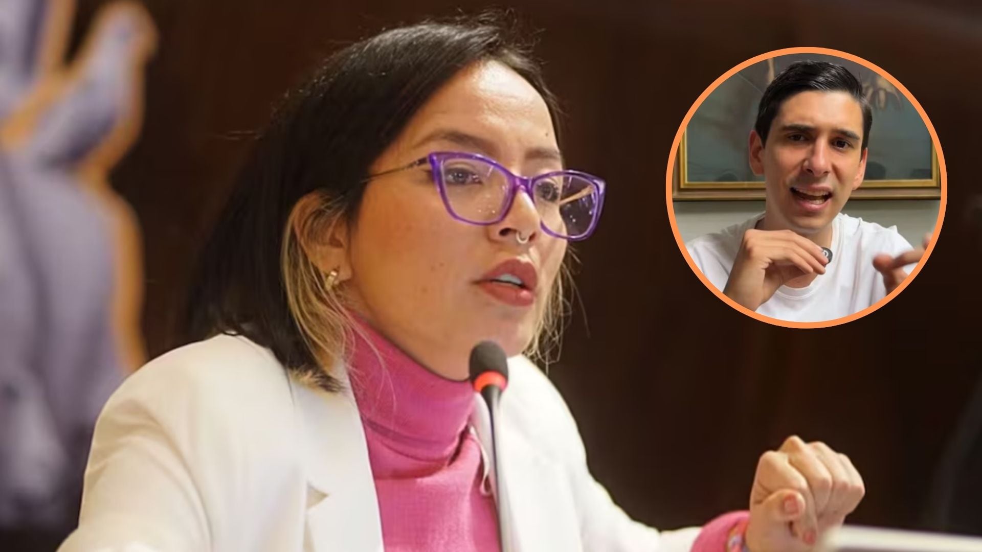 Sigue la disputa entre Jennifer Pedraza y David Toledo - crédito @CamaraColombia/X - @DavidToledoOsp/X