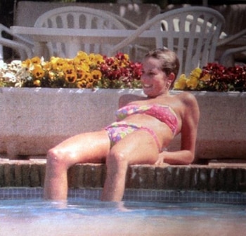 La princesa Diana, en bikini