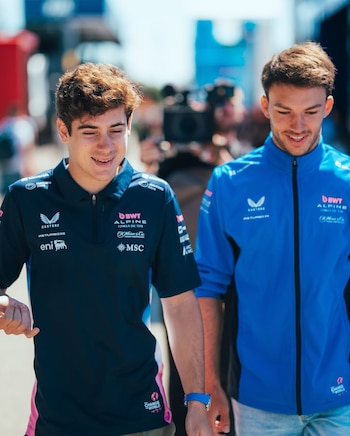 Franco Colapinto y Pierre Gasly