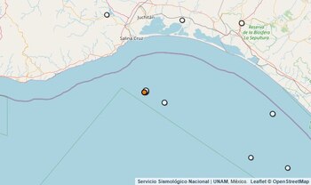 Temblor reportado en Oaxaca.
(SSN)