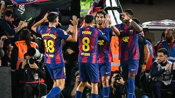 El Barça celebra su primer alirón directo ante el Real Madrid