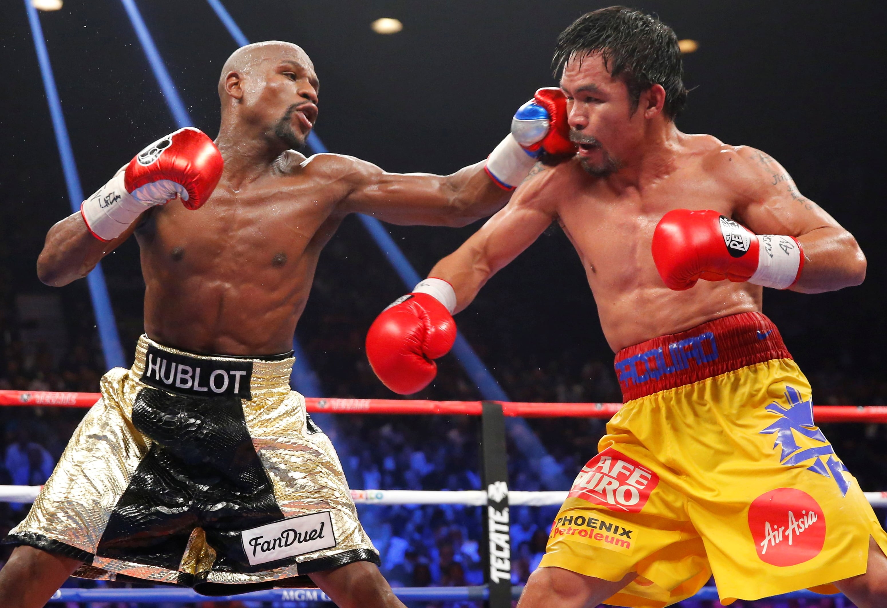 Comparaciones entre Pacquiao, Muhammad Ali, Sugar Ray Leonard y Mayweather alimentan la discusión sobre el legado en el boxeo (REUTERS/Steve Marcus/File Photo)
