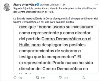 Trino de Álvaro Uribe