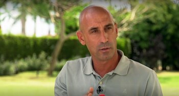 Rubiales durante su entrevista con
