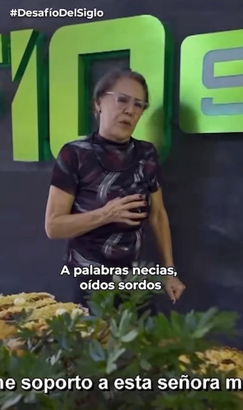 La señora Olga no soportó