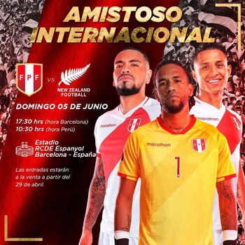 Perú vs Nueva Zelanda se