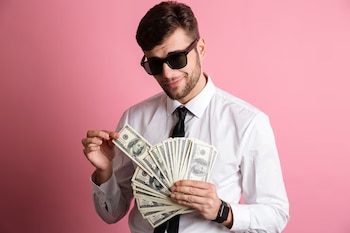 Representación de persona con dinero