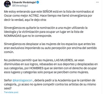 Por medio de su cuenta