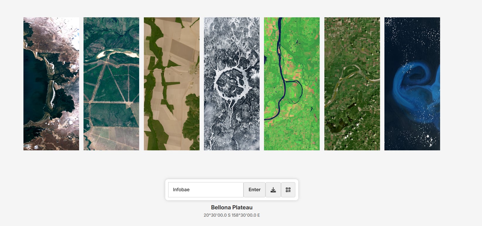 Solo necesitas escribir tu nombre en la plataforma Your Name in Landsat de la Nasa para obtener tu nombre hecho por ríos, montañas, etc.
