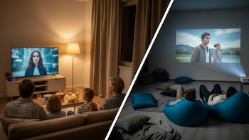 Proyectores vs. televisores: cuál es