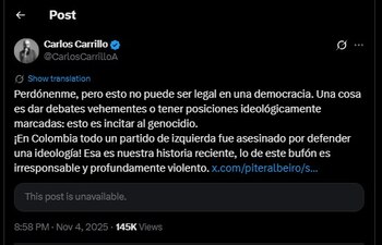 Carlos Carrillo contestó a las