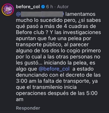 En la discoteca Before Club