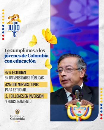 El jefe de Estado sostuvo que en su administración hubo especial atención a la educación superior - crédito