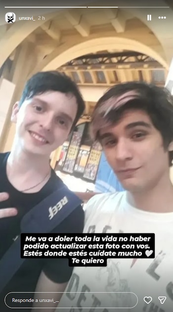 El youtuber Unxavi le dedicó una historia a su amigo días antes del torneo de Dragon Ball Z en el que iban a enfrentarse: "Estés donde estés, cuidate mucho"
