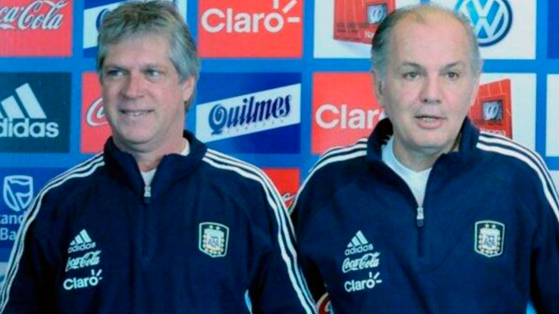 Julián Camino (izquierda) junto al recordado Alejandro Sabella