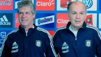 Julián Camino (izquierda) junto al recordado Alejandro Sabella