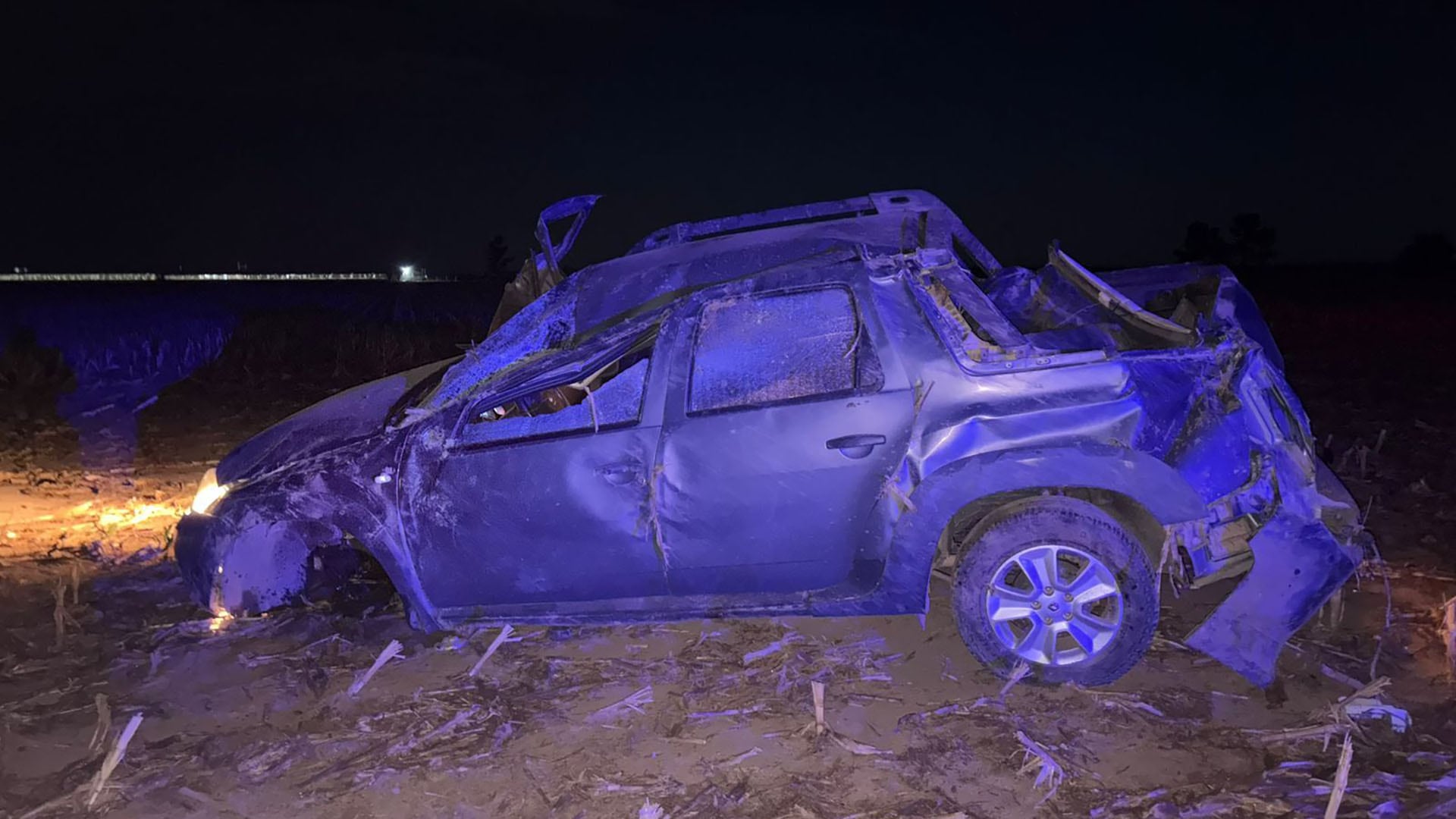 Un hombre de 36 años falleció tras un despiste sobre la ruta 158, en Arroyo Algodón (Policía de Córdoba)
