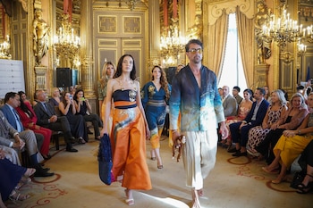 Desfile de moda de la colección El cuerpo nos honra, a cargo de diseñadores y artesanos salvadoreños.