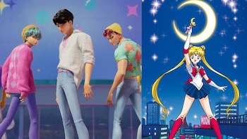 Así se verían los Saja Boys en el universo de Sailor Moon, según la IA