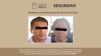 La pareja exigía pagos en efectivo por cada unidad que circulaba en las inmediaciones de La Crespa, de acuerdo con los afectados.(Crédito: Secretaría de Seguridad del Estado de México)