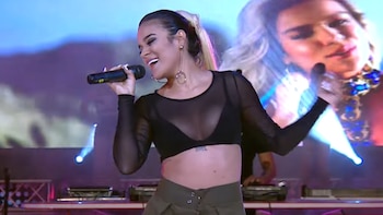 Se viralizó el show que Karol G dio en Pasión de Sábado durante su primera visita a la Argentina