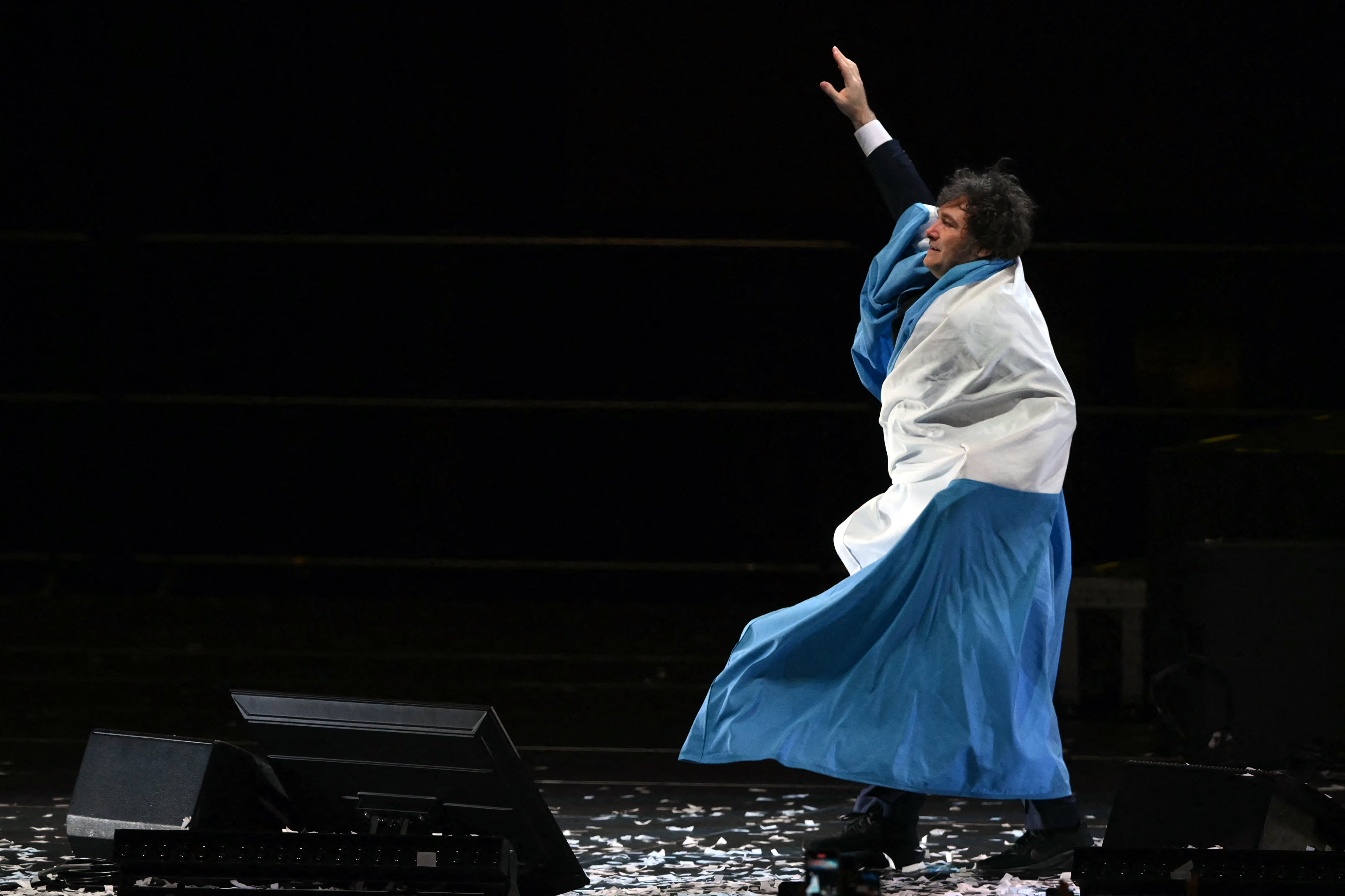 Milei en el Movistar Arena