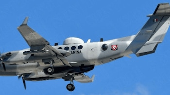 La aeronave de la Secretaría