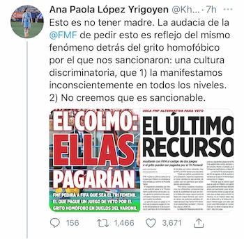 Paola López expresó su molestia