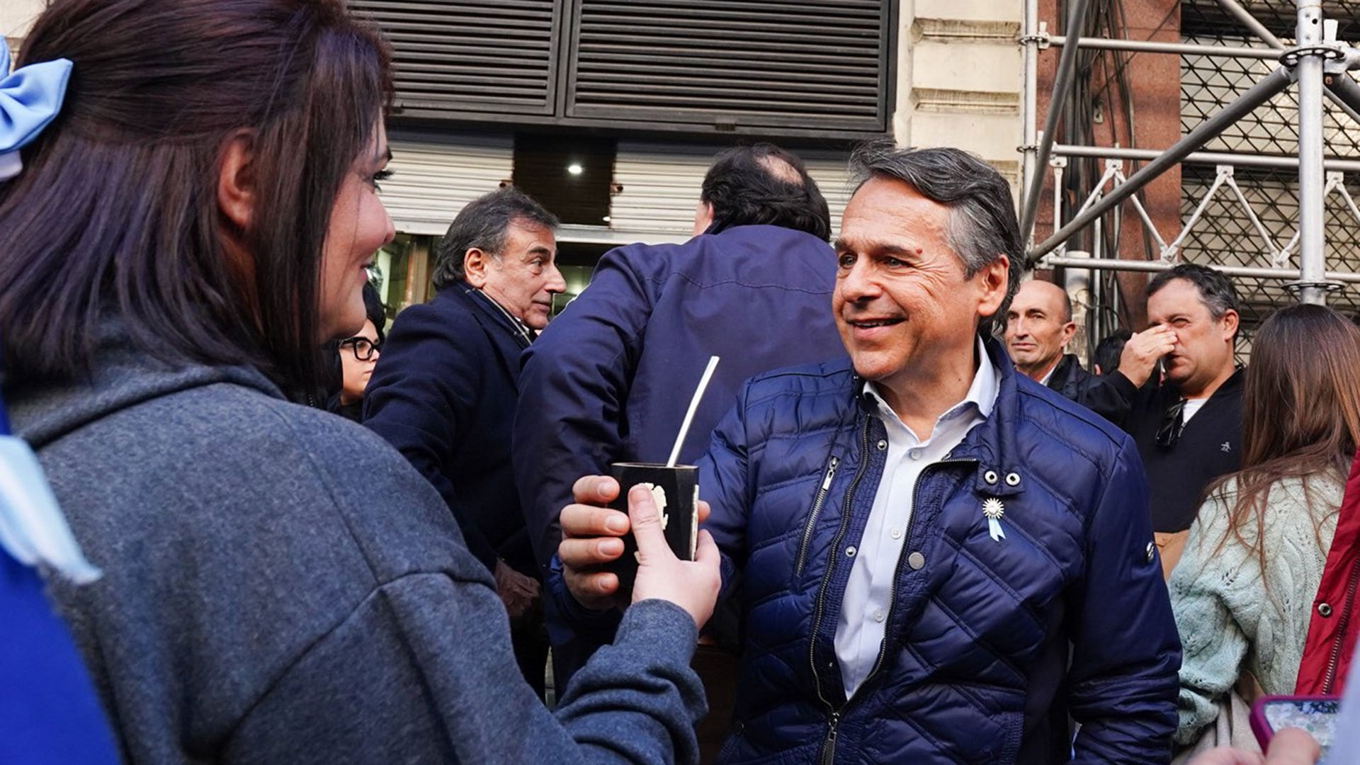Diego Giuliano en la Marcha Federal Universitaria
