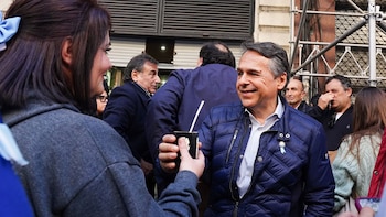 Diego Giuliano en la Marcha Federal Universitaria