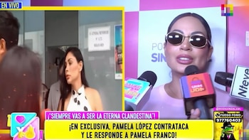 Pamela López cuestionó a Pamela Franco luego de no asistir a una diligencia programada dentro del proceso que ambas mantienen. 'Amor y Fuego'.