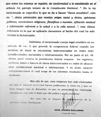 Parte de la decisión de