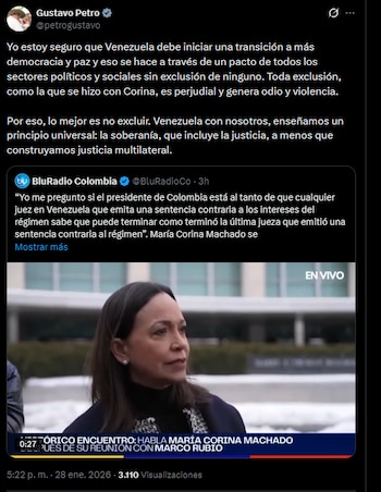 El mandatario colombiano sostuvo que