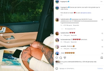 Hugo García y su mensaje a Isabella Ladera por el Día de la Madre
