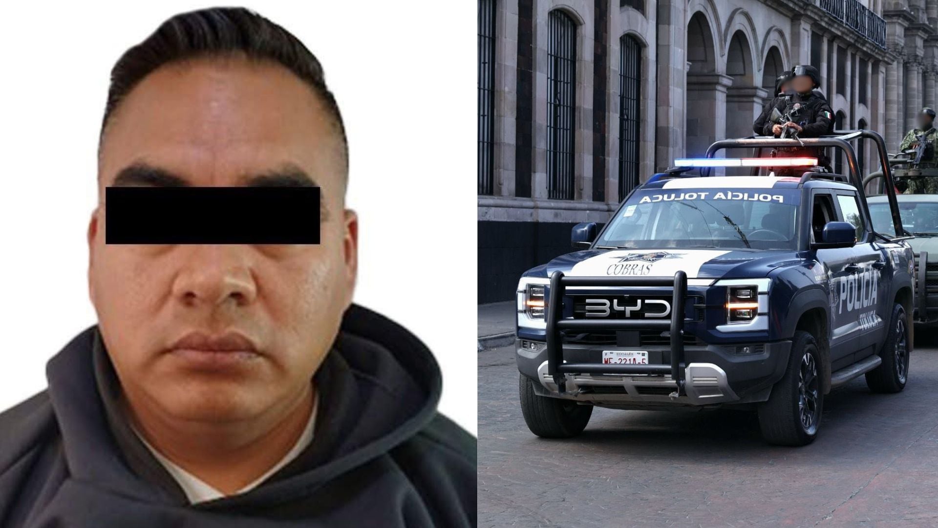 El arresto estuvo enmarcado en los trabajos de la Operación Enjambre. Crédito: FGJEM - Seguridad y Protección de Toluca