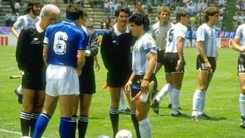 Partido contra Italia en México '86