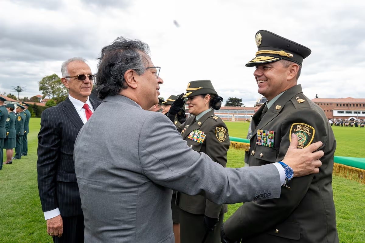 El brigadier general Edwin Masleider Urrego fue destituido de la Policía Nacional de Colombia tras acusaciones por supuesto sabotaje al presidente Gustavo Petro - crédito Presidencia de la República